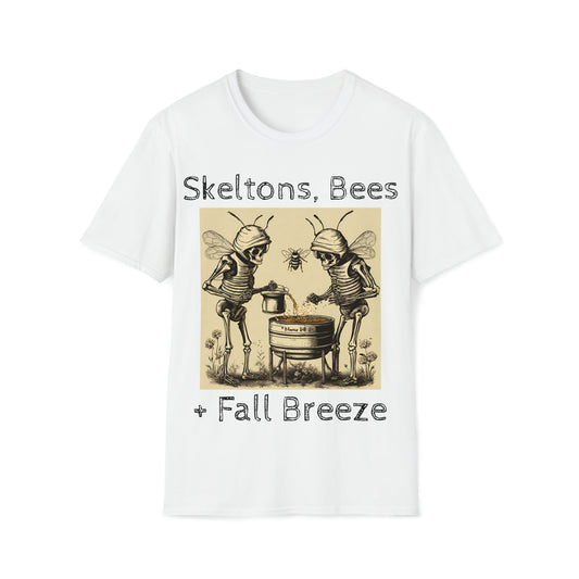 Skeletons, Bees + Fall Breeze Unisex Softstyle T-Shirt