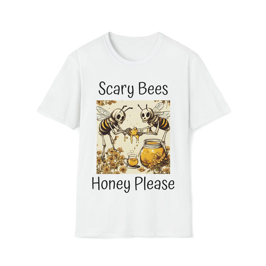 Scary Bees Honey Please Softstyle T-Shirt